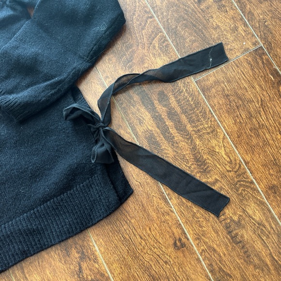 Black Massimo Dutti Sweater With Bows - Picture 4 of 4